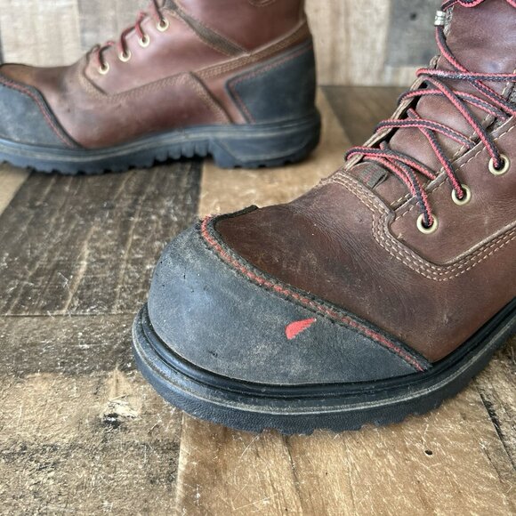 Red Wing 3524 Steel Toe Waterproof Lace Up Ankle Work Boots Mens 8 D - Picture 8 of 12